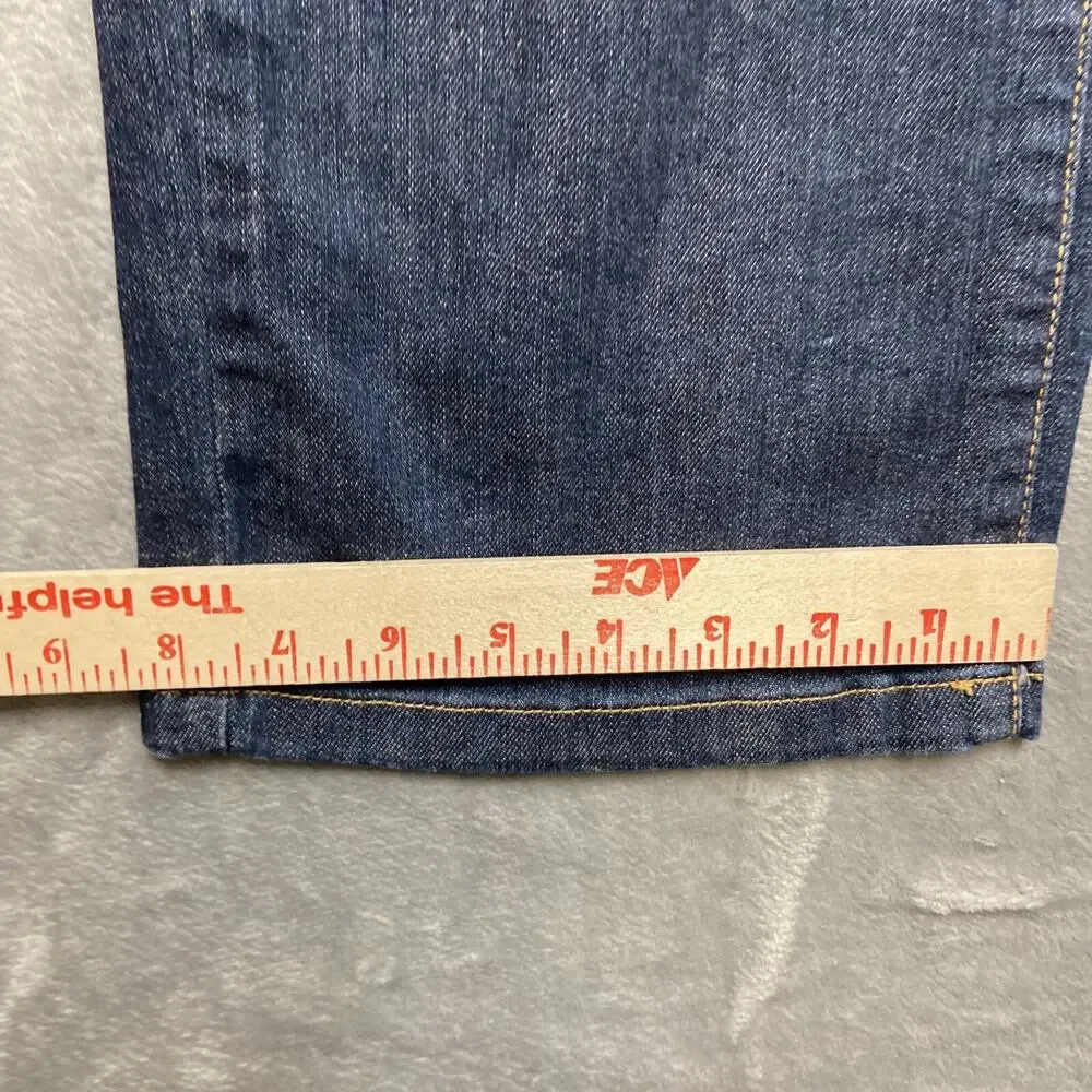 L.L. Bean Straight Leg Jeans Women’s Size 16P Dark Blue‎ Denim